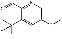 2-Pyridinecarboxaldehyde, 5-methoxy-3-(trifluoromethyl)- Struktur