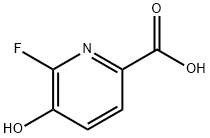 2-Pyridinecarboxylic acid, 6-fluoro-5-hydroxy- 化学構造式
