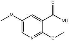 2,5-Dimethoxypyridine-3-carboxylic acid Struktur