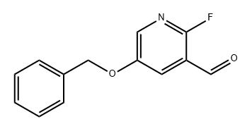 3-Pyridinecarboxaldehyde, 2-fluoro-5-(phenylmethoxy)- Structure