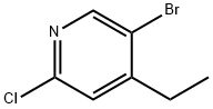 Pyridine, 5-bromo-2-chloro-4-ethyl- Struktur