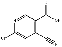 6-氯-4-氰基烟酸 结构式