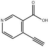 4-乙炔基烟酸,1256810-87-3,结构式