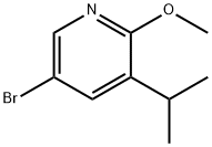 Pyridine, 5-bromo-2-methoxy-3-(1-methylethyl)- Struktur