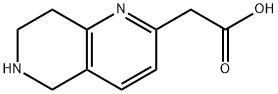 1,6-Naphthyridine-2-acetic acid, 5,6,7,8-tetrahydro- Structure