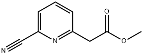 2-Pyridineacetic acid, 6-cyano-, methyl ester 化学構造式