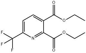 2,3-Pyridinedicarboxylic acid, 6-(trifluoromethyl)-, 2,3-diethyl ester Struktur