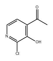 Ethanone, 1-(2-chloro-3-hydroxy-4-pyridinyl)- Structure