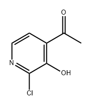 1-(2-氯-3-羟基吡啶-4-基)乙酮, 1256818-94-6, 结构式