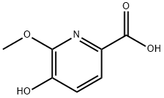 2-Pyridinecarboxylic acid, 5-hydroxy-6-methoxy- Structure