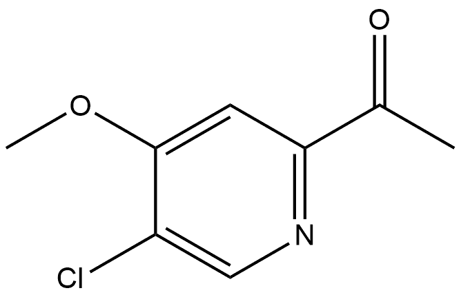 1-(5-Chloro-4-methoxy-2-pyridinyl)ethanone Struktur