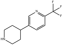 5-(Piperidin-4-yl)-2-(trifluoromethyl)pyridine Structure