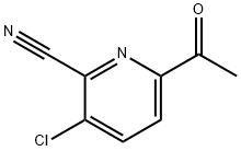 6-Acetyl-3-chloro-2-pyridinecarbonitrile Structure