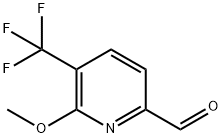 2-Pyridinecarboxaldehyde, 6-methoxy-5-(trifluoromethyl)- Structure