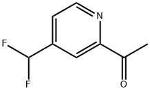 Ethanone, 1-[4-(difluoromethyl)-2-pyridinyl]- Struktur