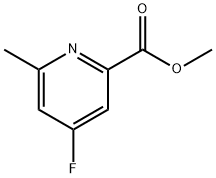 2-Pyridinecarboxylic acid, 4-fluoro-6-methyl-, methyl ester Structure