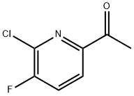 Ethanone, 1-(6-chloro-5-fluoro-2-pyridinyl)- Structure