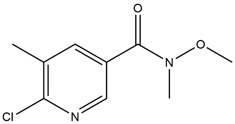 6-chloro-N-methoxy-N,5-dimethylnicotinamide,1256825-25-8,结构式