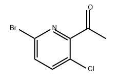 1-(6-溴-3-氯吡啶-2-基)乙烷-1-酮,1256833-53-0,结构式