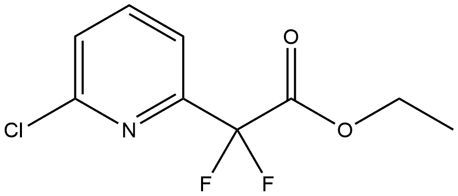 Ethyl 2-(6-chloropyridin-2-yl)-2,2-difluoroacetate Structure