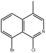 8-Bromo-1-chloro-4-methylisoquinoline Struktur