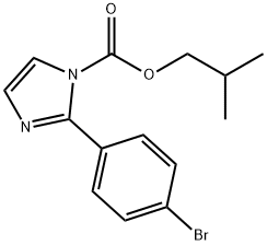 1H-Imidazole-1-carboxylic acid, 2-(4-bromophenyl)-, 2-methylpropyl ester Struktur