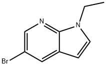 5-溴-1-乙基-1H-吡咯[2,3-B]吡啶,1256956-81-6,结构式