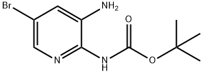 Carbamic acid, N-(3-amino-5-bromo-2-pyridinyl)-, 1,1-dimethylethyl ester Struktur