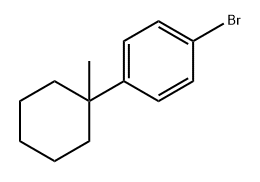 Benzene, 1-bromo-4-(1-methylcyclohexyl)- Structure