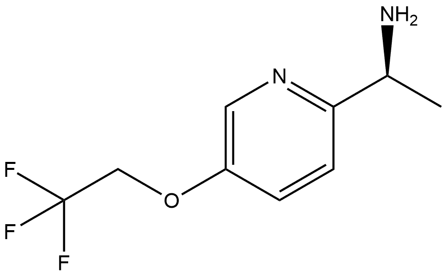 2-Pyridinemethanamine, a-methyl-5-(2,2,2-trifluoroethoxy)-, (aS)-,1257122-91-0,结构式