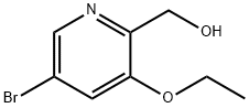 5-Bromo-3-ethoxy-2-pyridinemethanol 化学構造式