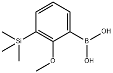 Boronic acid, B-[2-methoxy-3-(trimethylsilyl)phenyl]- Struktur