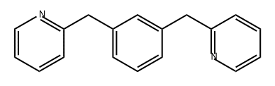Pyridine, 2,2'-[1,3-phenylenebis(methylene)]bis- Structure