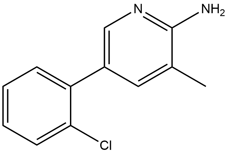 5-(2-Chlorophenyl)-3-methyl-2-pyridinamine 结构式