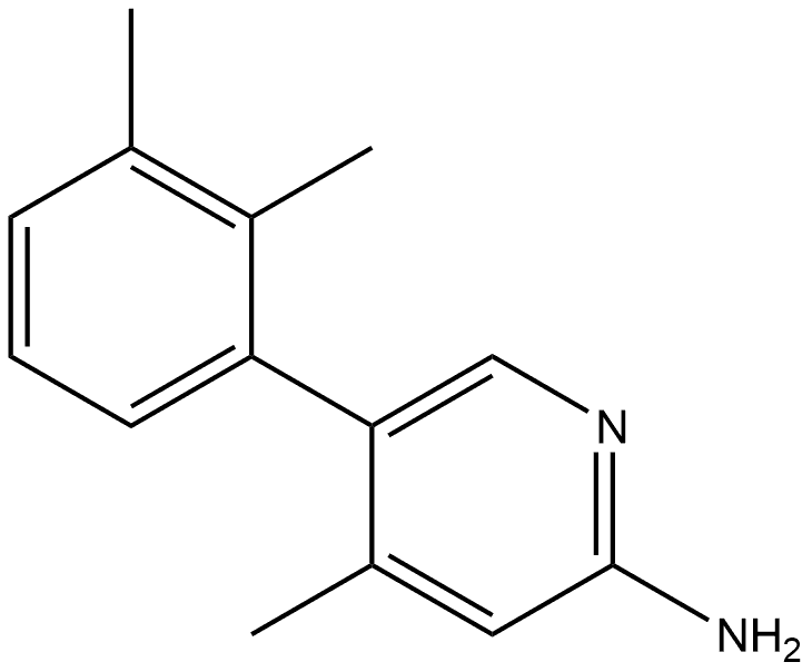 5-(2,3-Dimethylphenyl)-4-methyl-2-pyridinamine Structure