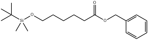 Hexanoic acid, 6-[[(1,1-dimethylethyl)dimethylsilyl]oxy]-, phenylmethyl ester,125878-05-9,结构式