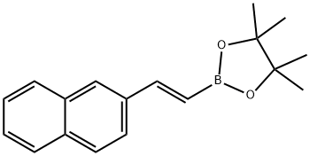 1,3,2-Dioxaborolane, 4,4,5,5-tetramethyl-2-[(1E)-2-(2-naphthalenyl)ethenyl]- 化学構造式
