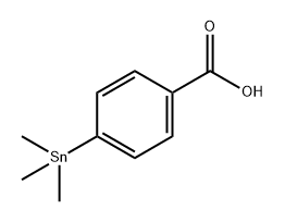 4-(TRIMETHYLSTANNYL)BENZOIC ACID 结构式