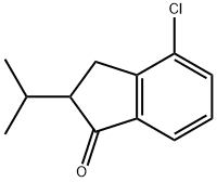 1H-Inden-1-one, 4-chloro-2,3-dihydro-2-(1-methylethyl)- Structure