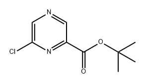 2-Pyrazinecarboxylic acid, 6-chloro-, 1,1-dimethylethyl ester Struktur