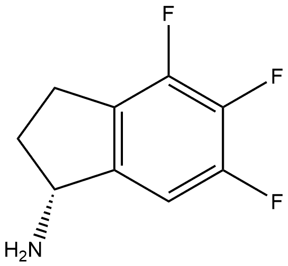 (R)-4,5,6-trifluoro-2,3-dihydro-1H-inden-1-amine Structure