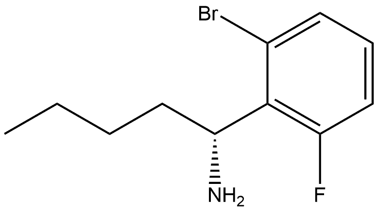 (1R)-1-(2-BROMO-6-FLUOROPHENYL)PENTYLAMINE Structure