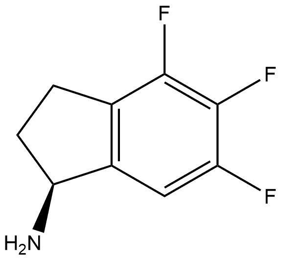 (S)-4,5,6-trifluoro-2,3-dihydro-1H-inden-1-amine Structure