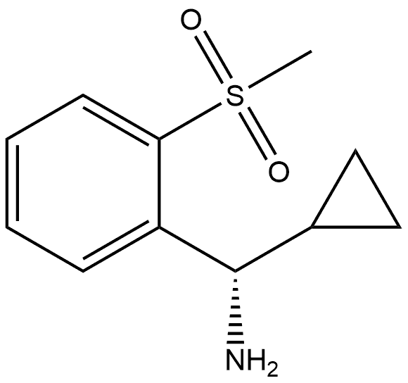 (S)-cyclopropyl(2-(methylsulfonyl)phenyl)methanamine,1259789-06-4,结构式