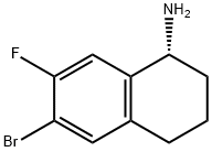 (R)-6-bromo-7-fluoro-1,2,3,4-tetrahydronaphthalen-1-amine Structure