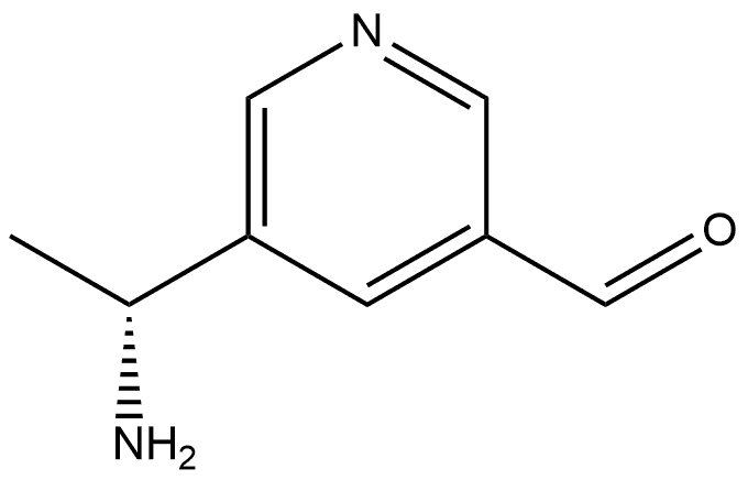 (R)-5-(1-氨基乙基)烟醛,1259872-76-8,结构式