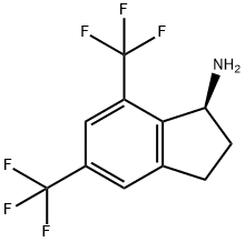 (S)-5,7-bis(trifluoromethyl)-2,3-dihydro-1H-inden-1-amine Structure