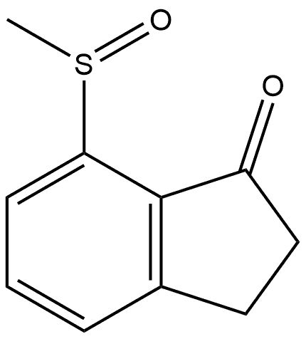 7-(methylsulfinyl)-2,3-dihydro-1H-inden-1-one Structure