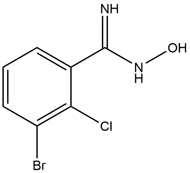 3-Bromo-2-chloro-N-hydroxybenzenecarboximidamide Struktur