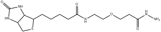 Biotin-PEG1-hydrazide 化学構造式